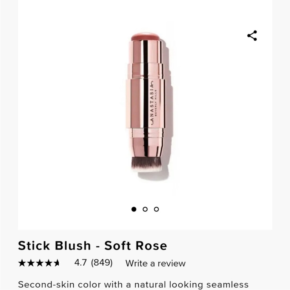 Anastasia Beverly Hills ABH Stick Blush in Soft Rose Cream Blush